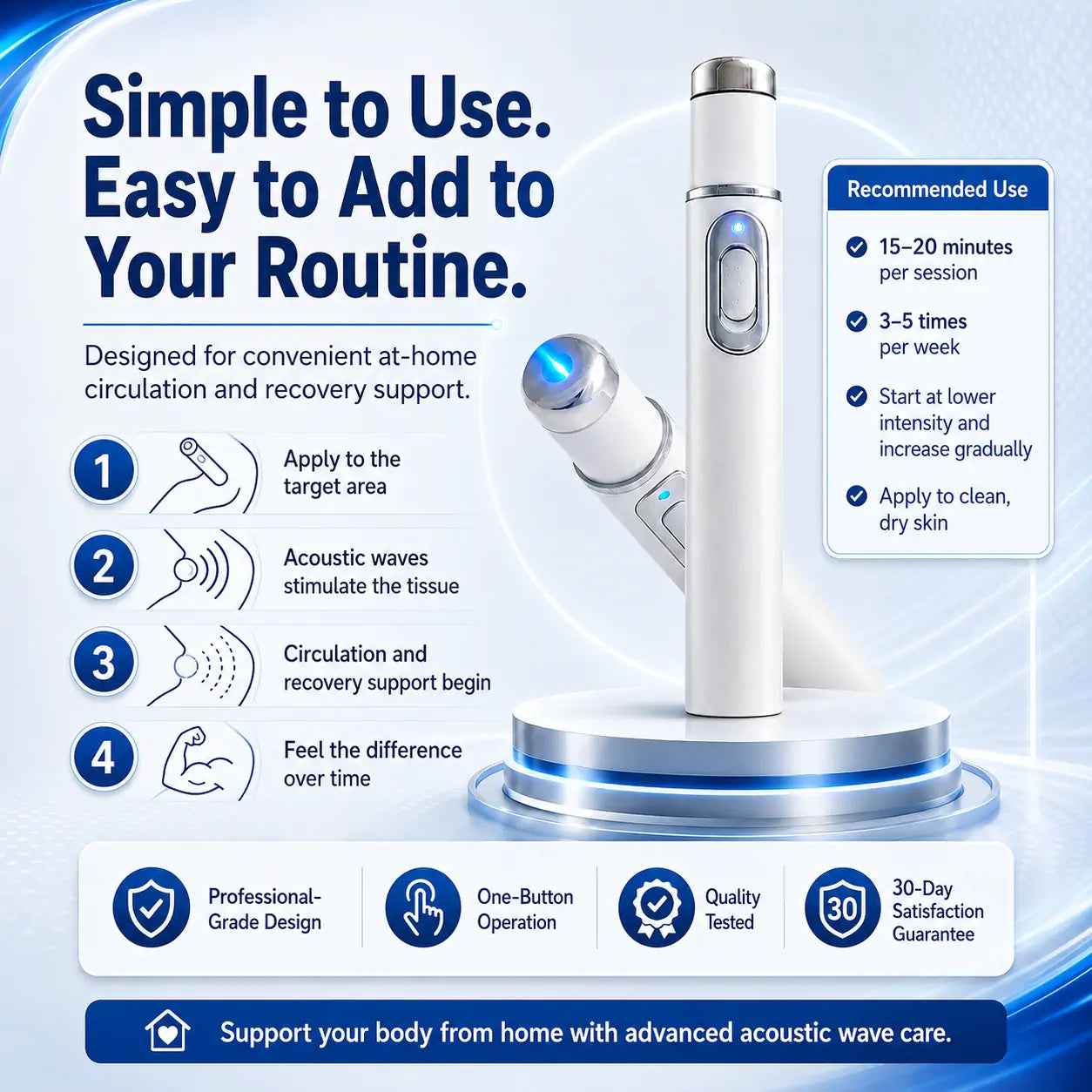 Ultrasonic Shock Wave Massager