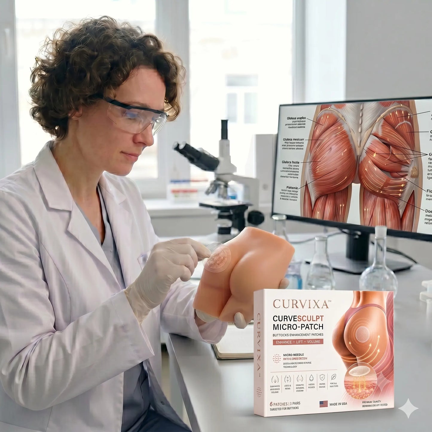 Curvixa™ CurveSculpt Micro-Patch ✦ Sculpt • Firm • Smooth Lower Body Curves ✦ Micro-Needle Infusion System