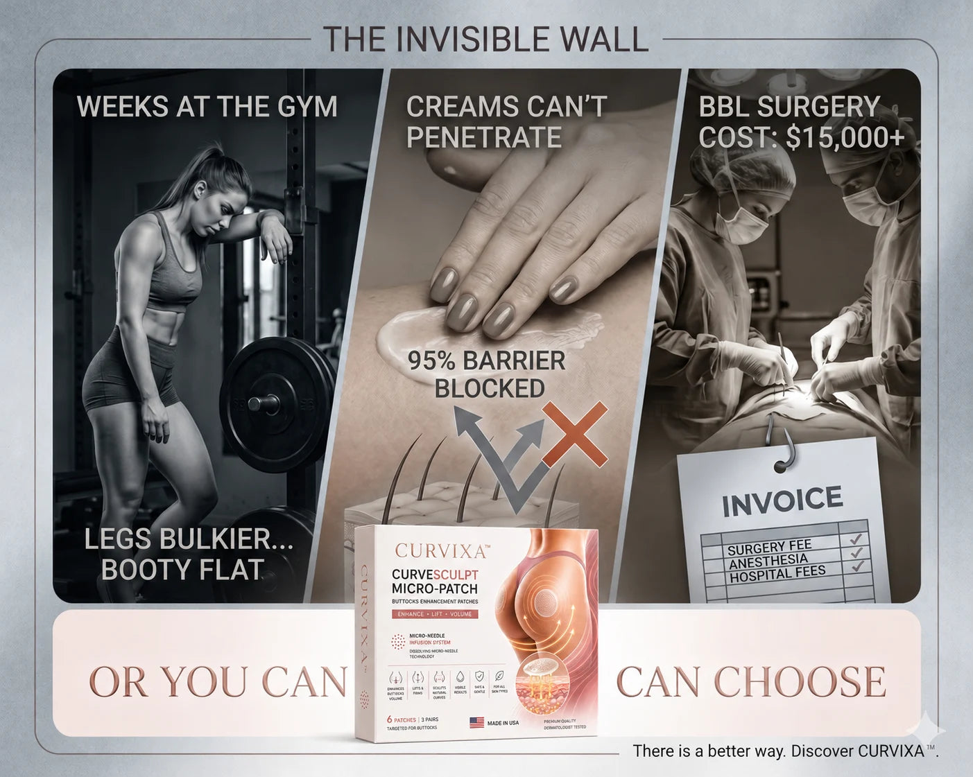 Curvixa™ CurveSculpt Micro-Patch ✦ Sculpt • Firm • Smooth Lower Body Curves ✦ Micro-Needle Infusion System